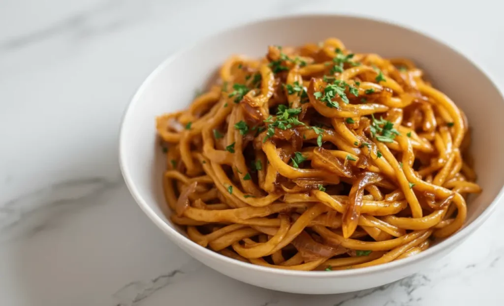 Vegan Caramelized Onion Pasta