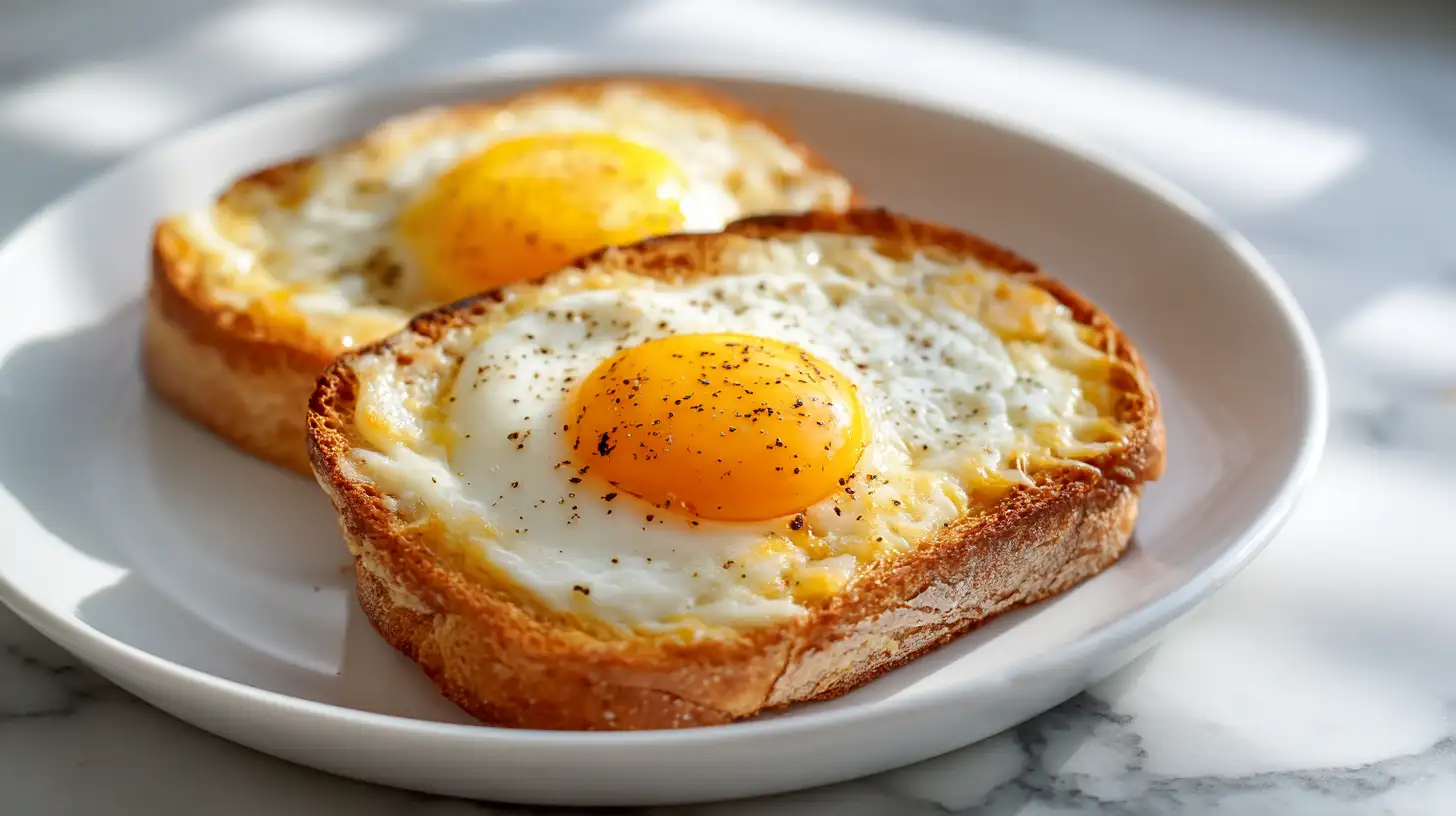 Air Fryer Egg & Cheese Toast