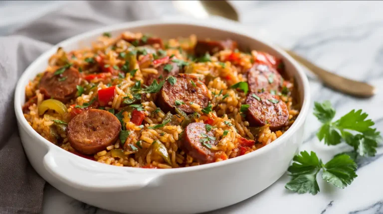 Cajun Sausage and Rice Skillet