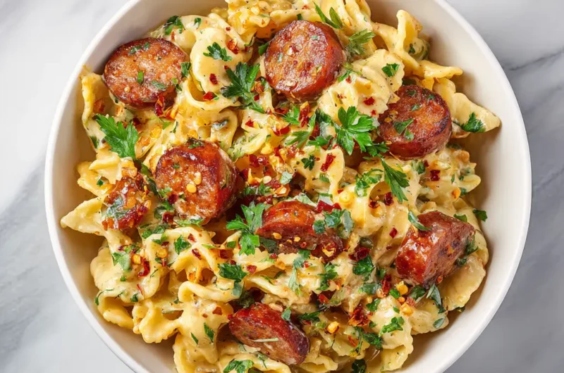 Creamy Cajun Sausage Pasta