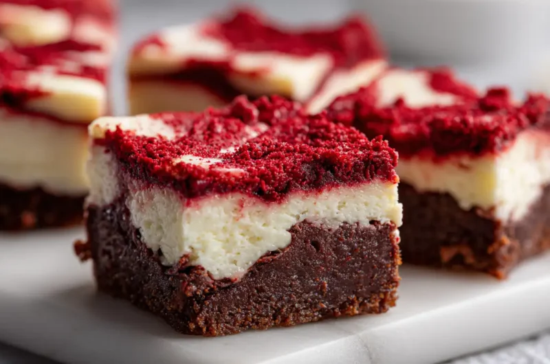 Red Velvet Cheesecake Brownies