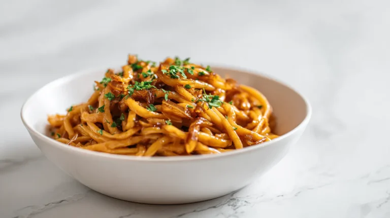 Vegan Caramelized Onion Pasta