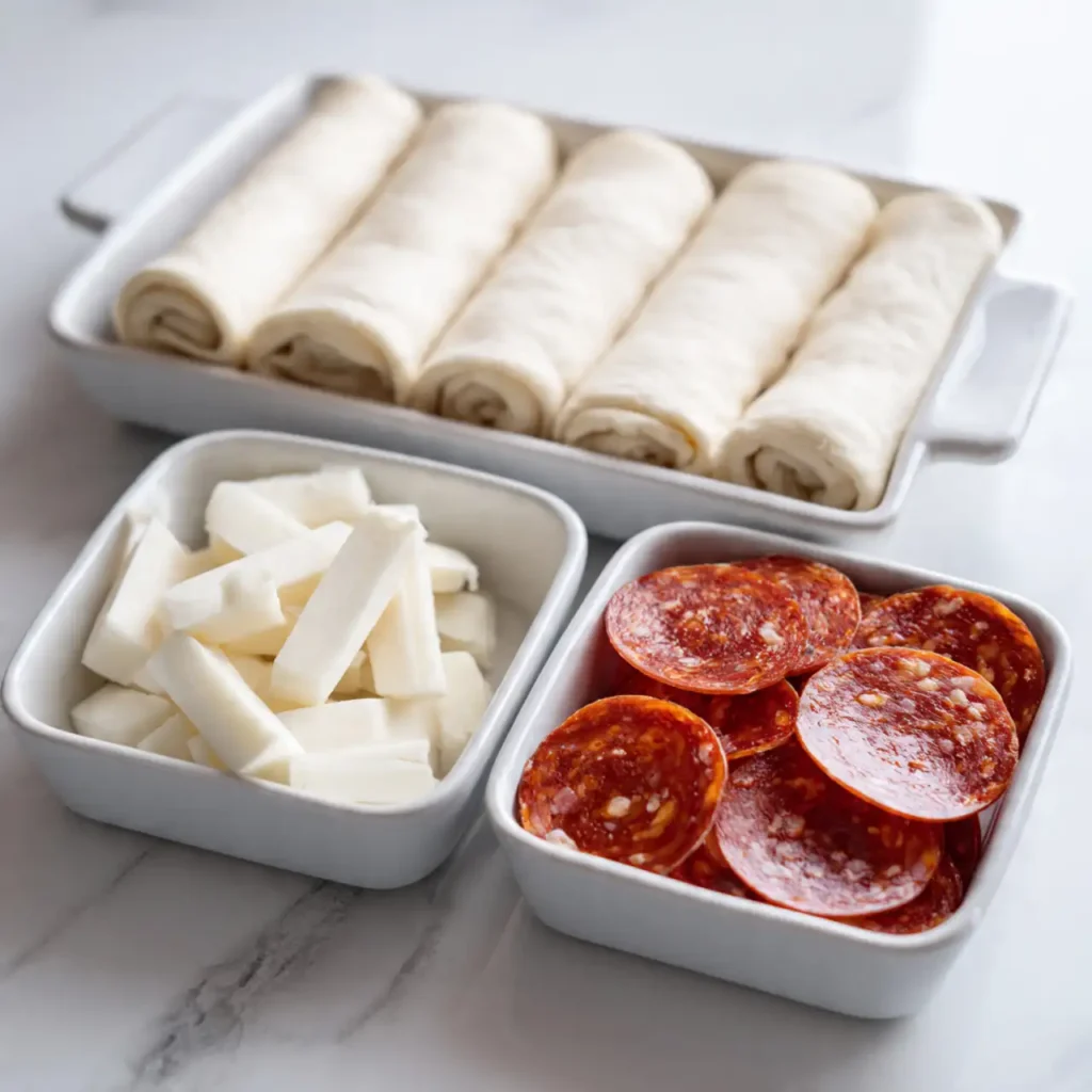 Pepperoni Pizza Roll Breadsticks