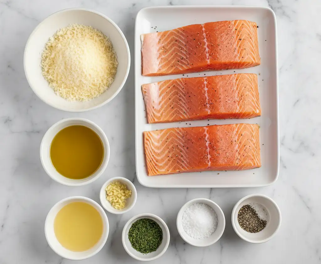 Parmesan Salmon Bake