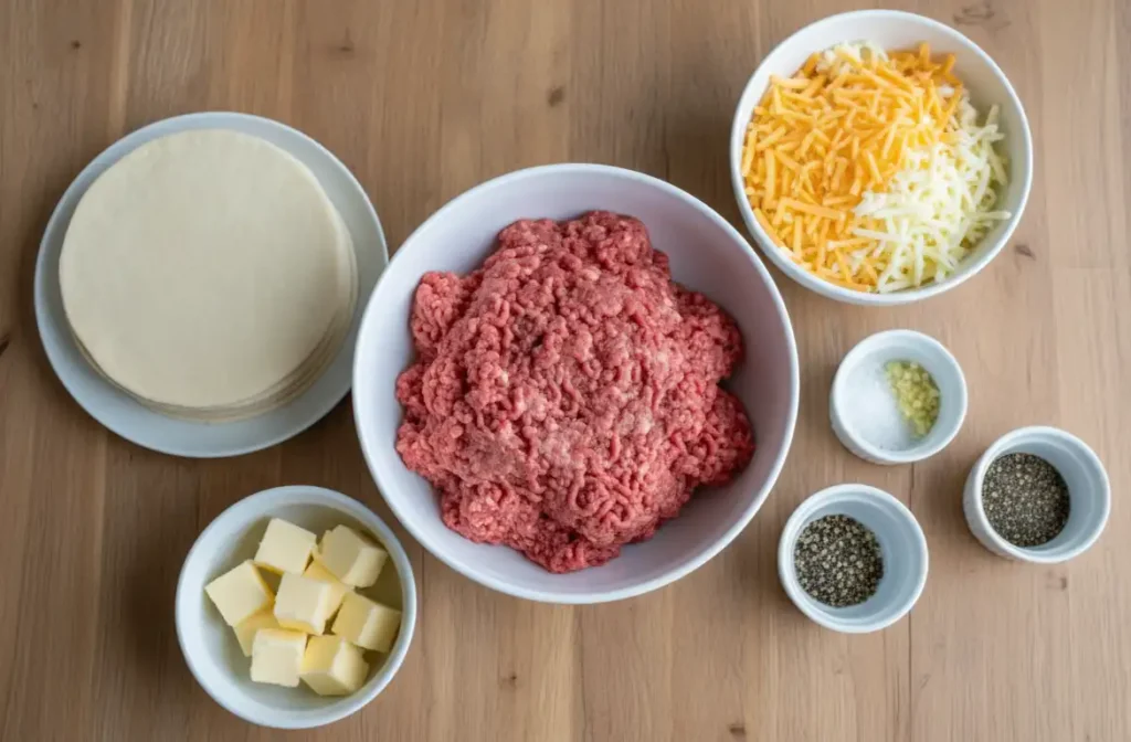 Garlic Butter Cheeseburger Rollups