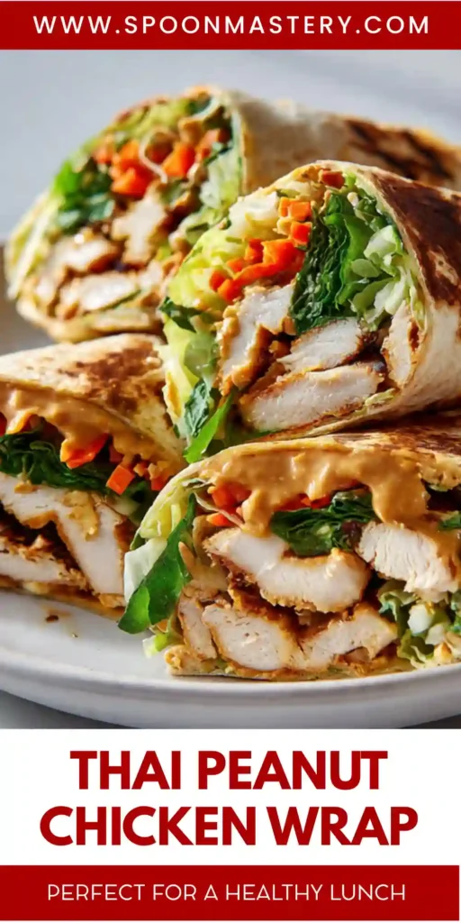 Thai Peanut Chicken Wrap