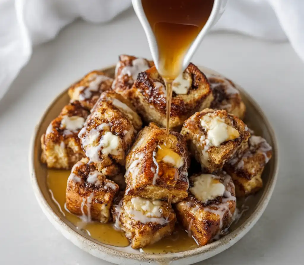 Cinnamon Roll French Toast Bites