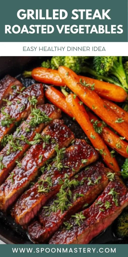 Grilled Steak with Roasted Vegetables
