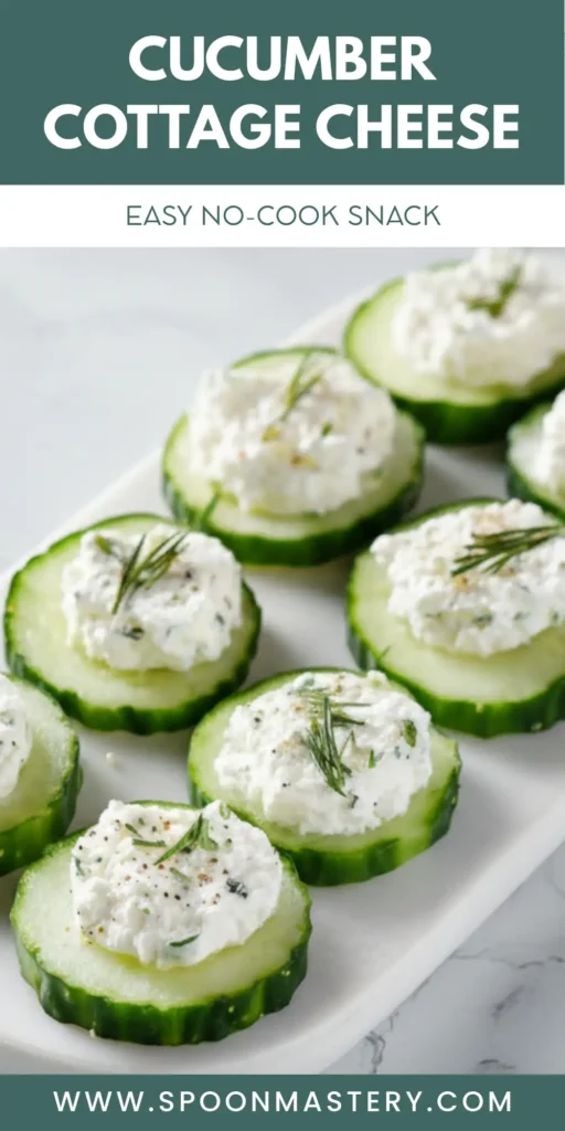 Cucumber Cottage Cheese Bites