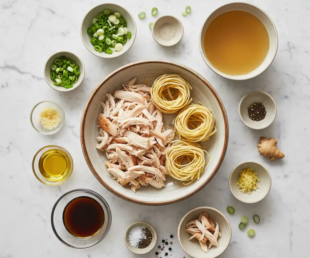 Ginger Garlic Chicken Noodle Soup