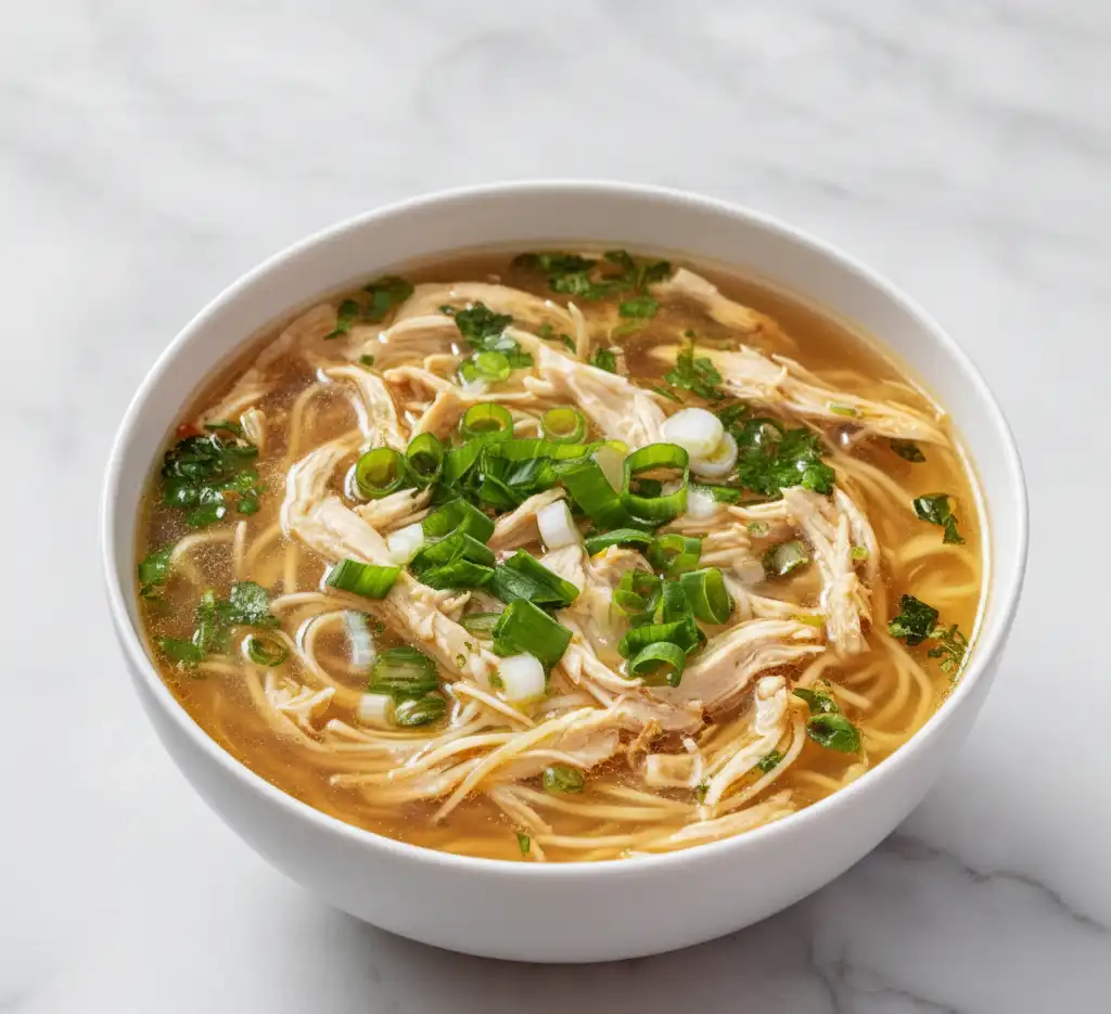Ginger Garlic Chicken Noodle Soup