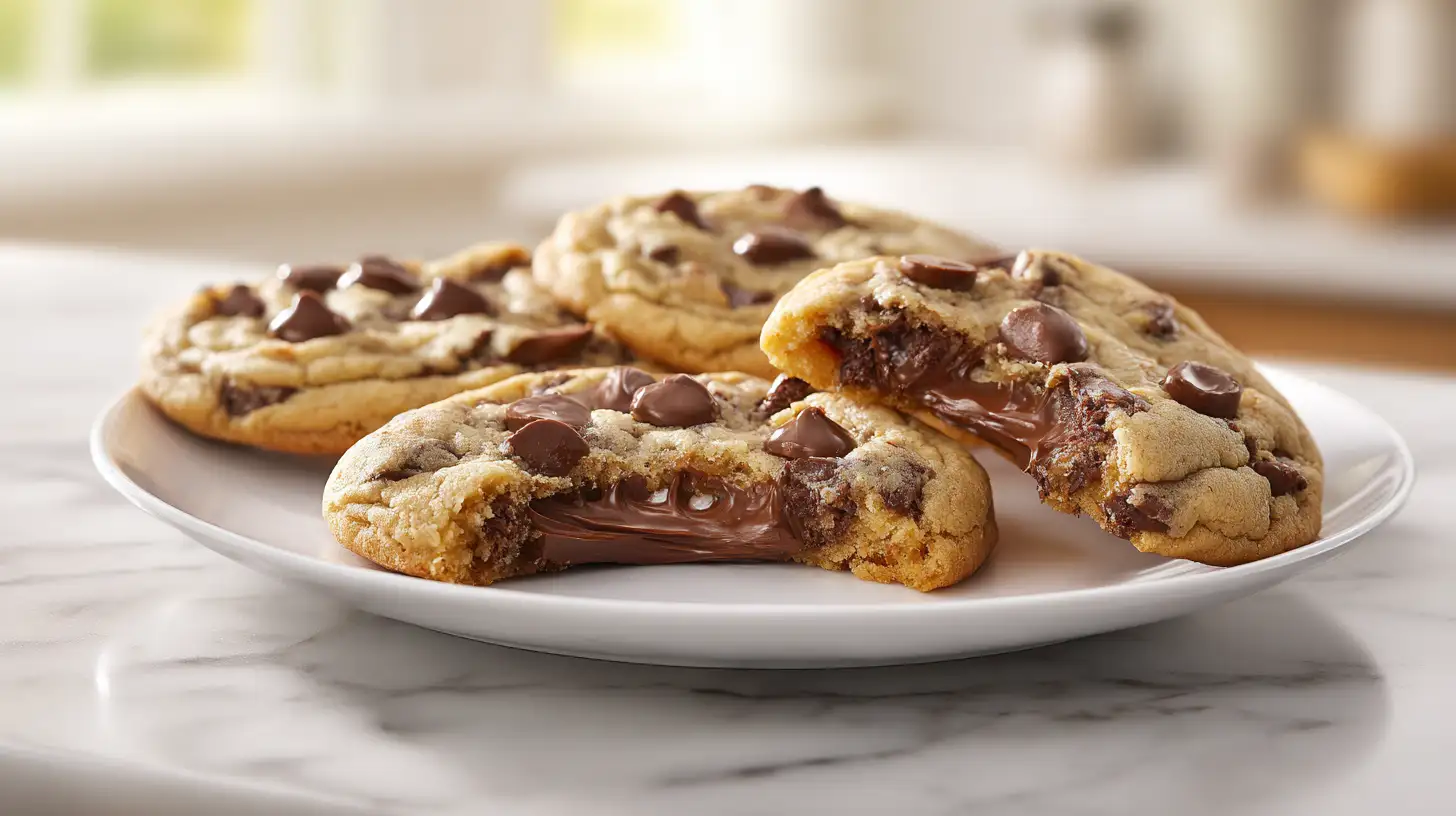 Gooey Reese’s Cheesecake Cookies
