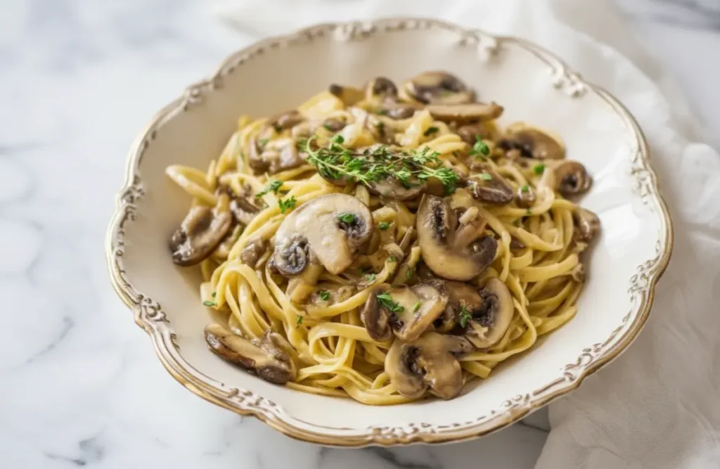Brown Butter Mushroom Pasta