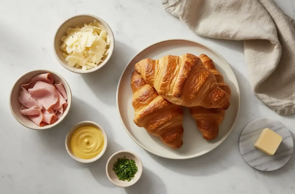 Air Fryer Ham Cheese Croissants