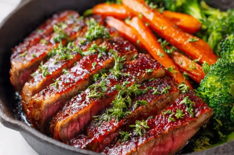 Grilled Steak with Roasted Vegetables