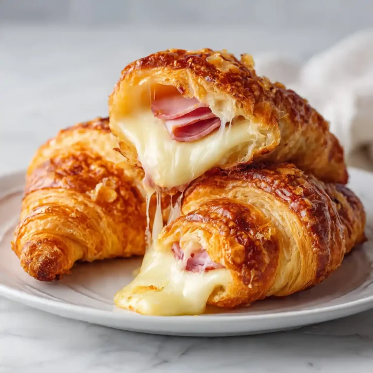 Air Fryer Ham Cheese Croissants
