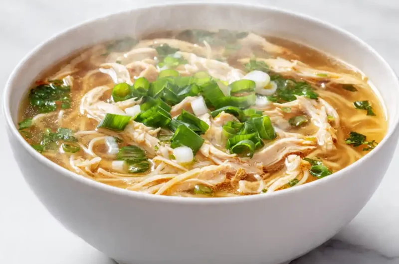 Ginger Garlic Chicken Noodle Soup