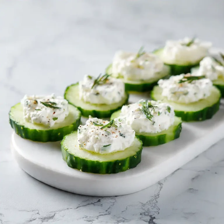 Cucumber Cottage Cheese Bites