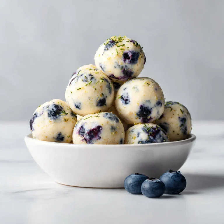 Lemon Blueberry Protein Bites