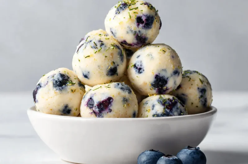 Lemon Blueberry Protein Bites