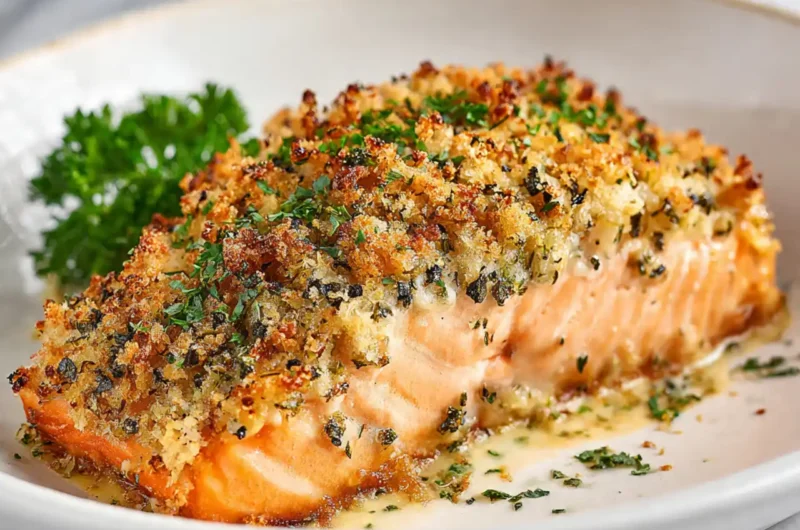 Parmesan Salmon Bake