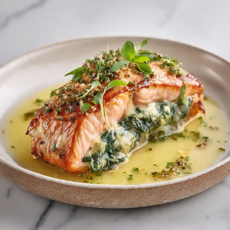 Spinach Stuffed Salmon