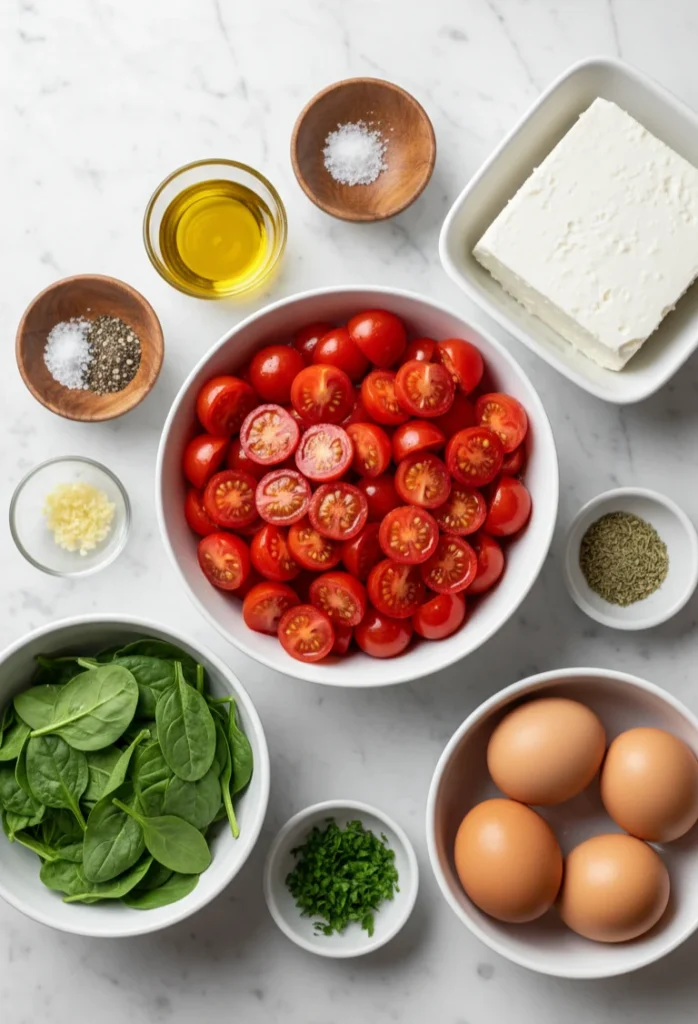 Mediterranean Baked Feta Eggs