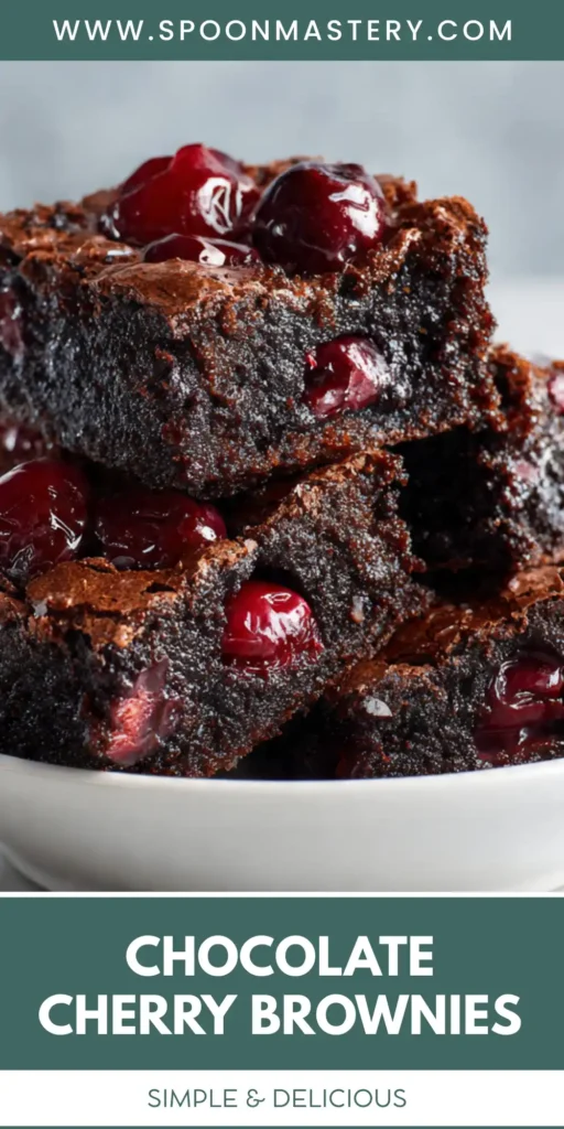 Roasted Chocolate Cherry Brownies