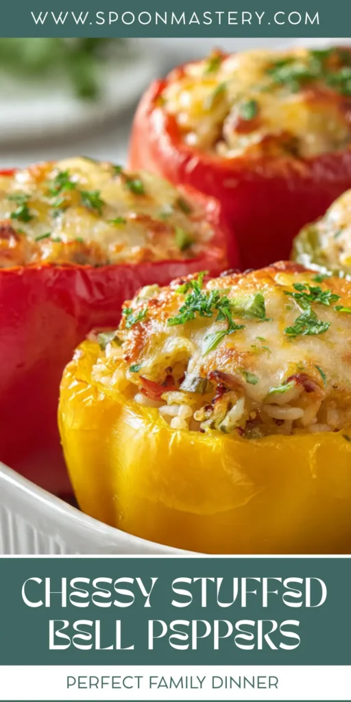 Stuffed Bell Peppers with Rice & Veggies
