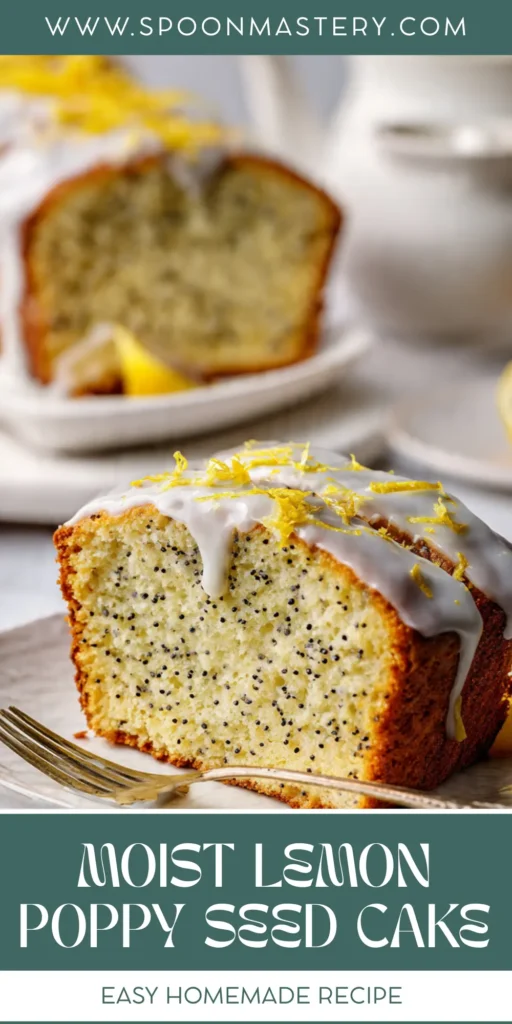 Moist Lemon Poppy Seed Cake
