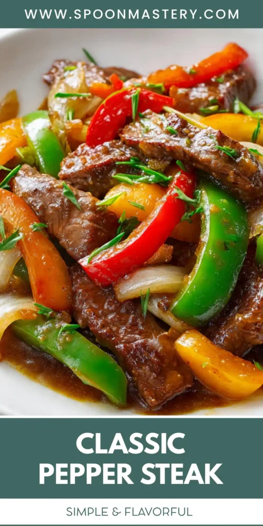 Pepper Steak with Bell Peppers and Onion