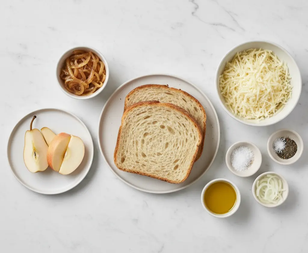 Apple Grilled Cheese & Caramelized Onions