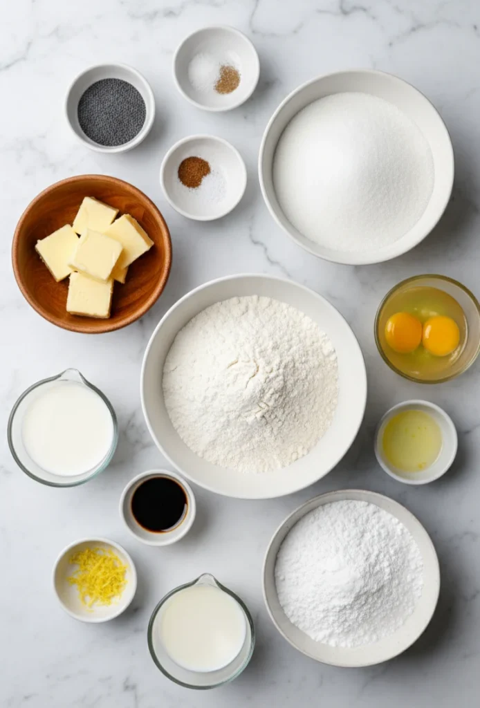 Moist Lemon Poppy Seed Cake