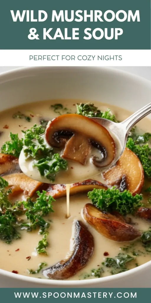 Wild Mushroom & Kale Soup