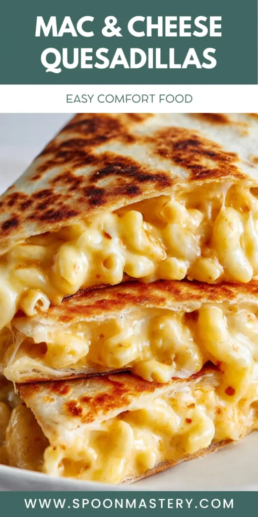 Mac and Cheese Quesadillas