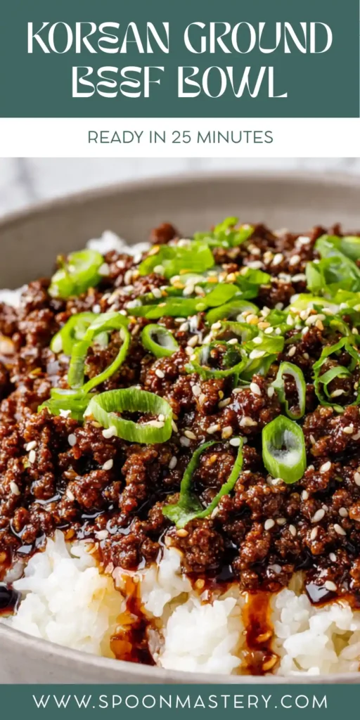 Korean Ground Beef Bowl