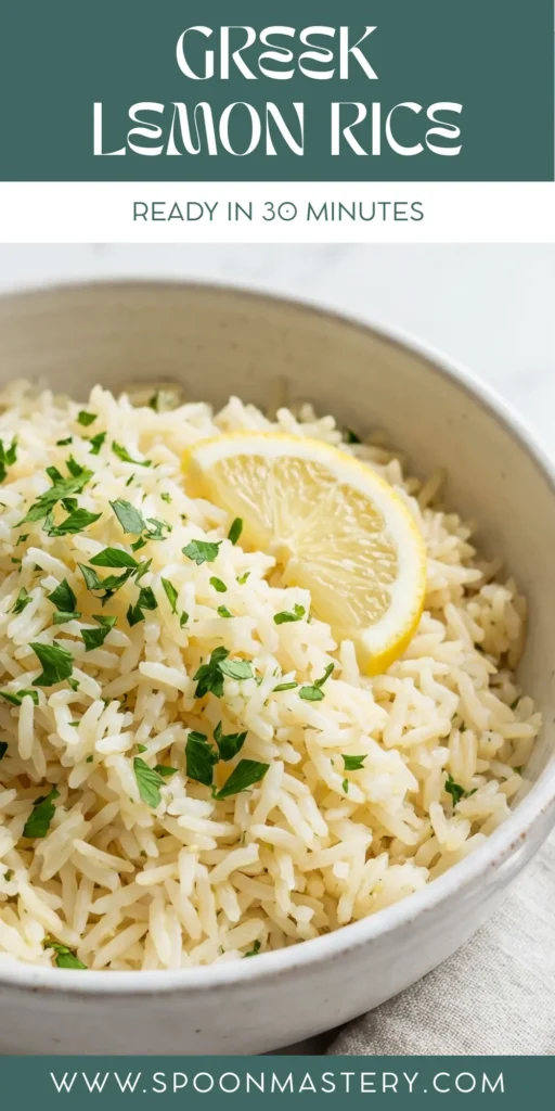 Greek Lemon Rice
