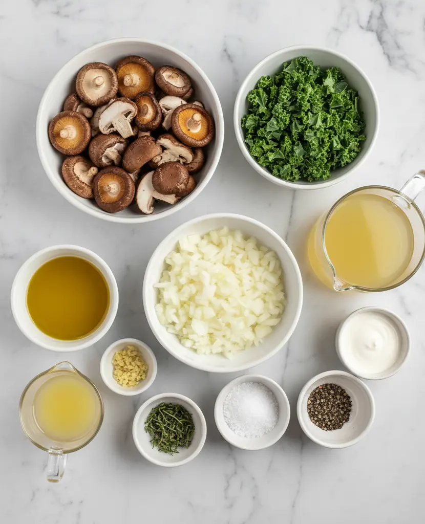 Wild Mushroom & Kale Soup