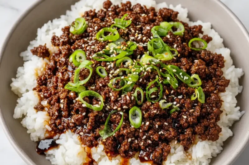 Korean Ground Beef Bowl
