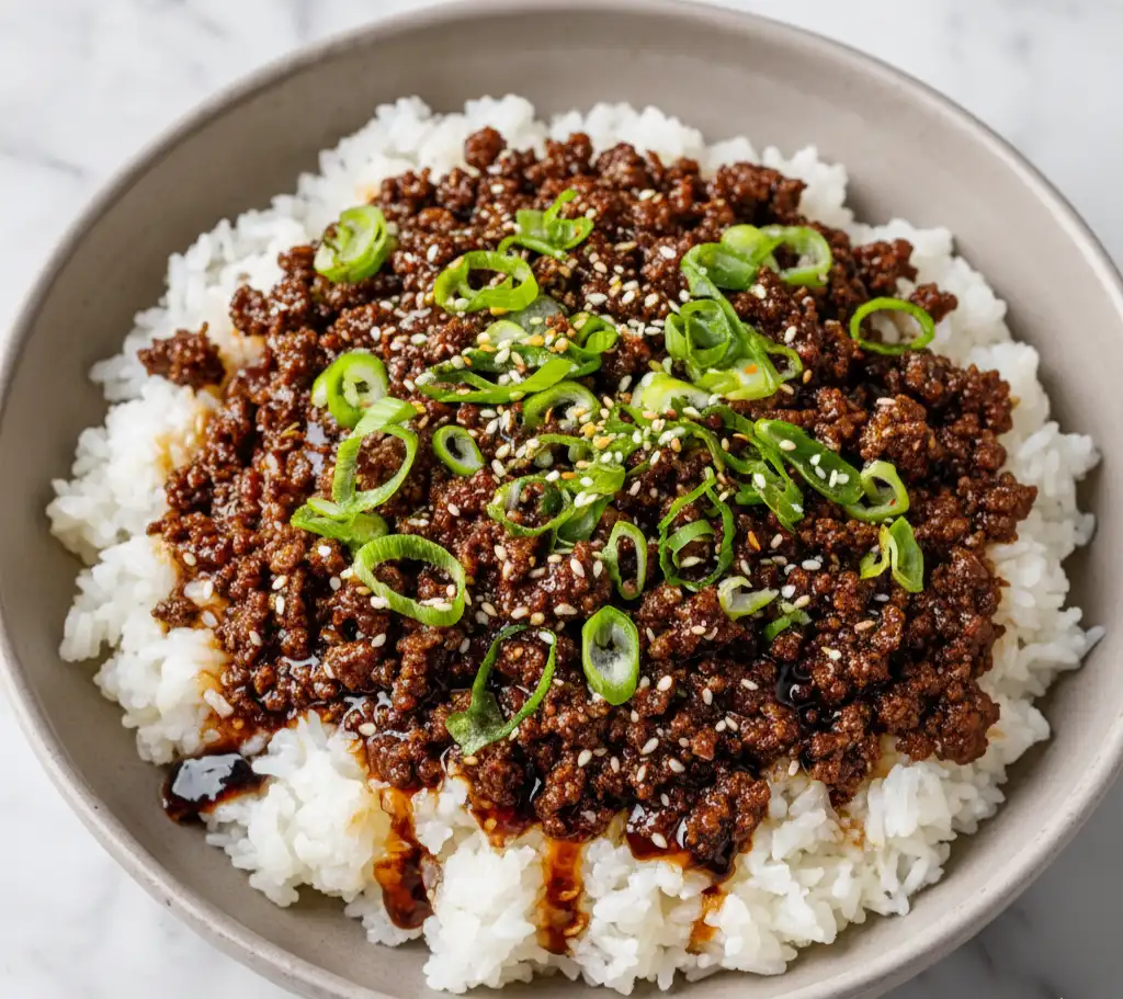 Korean Ground Beef Bowl