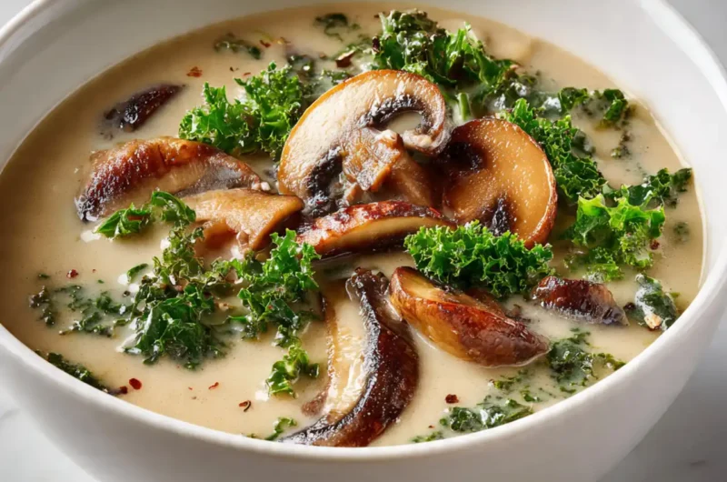 Wild Mushroom & Kale Soup