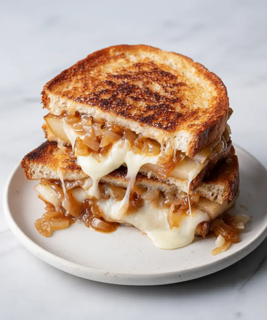 Apple Grilled Cheese & Caramelized Onions