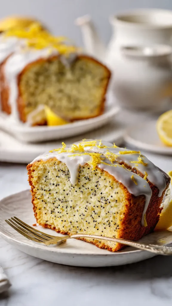 Moist Lemon Poppy Seed Cake
