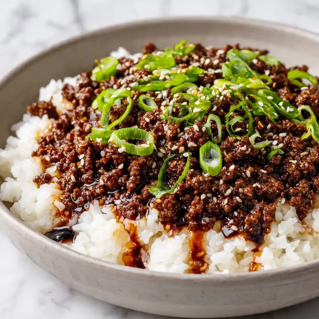 Korean Ground Beef Bowl