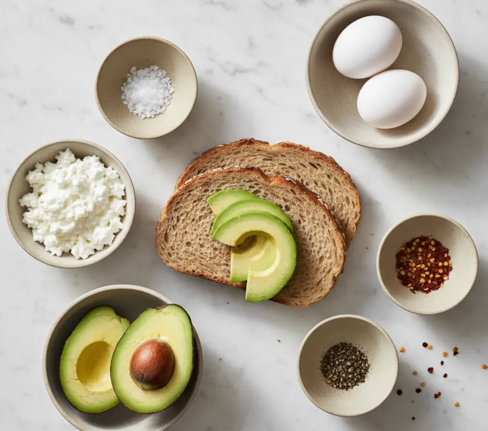 Cottage Cheese Avocado Toast