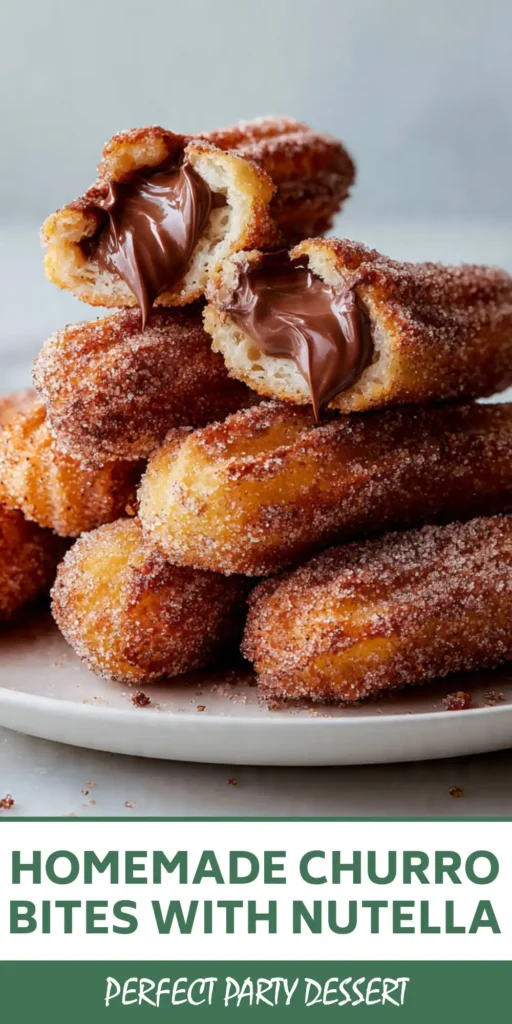 Churro Bites with Nutella