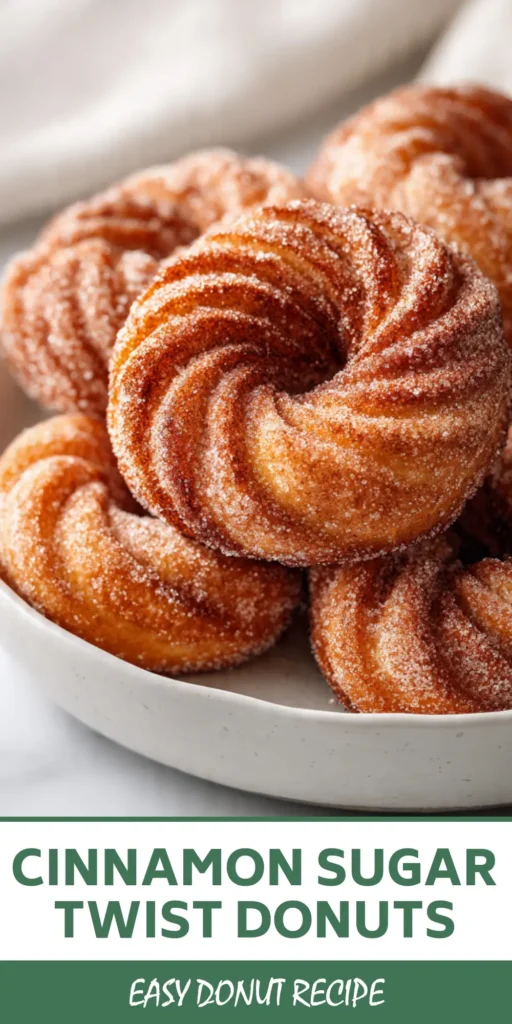 Cinnamon Sugar Twist Donuts