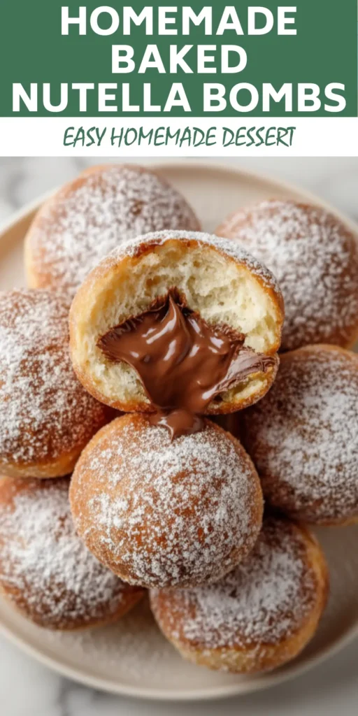 Baked Nutella Bombs