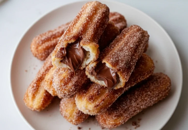 Churro Bites with Nutella
