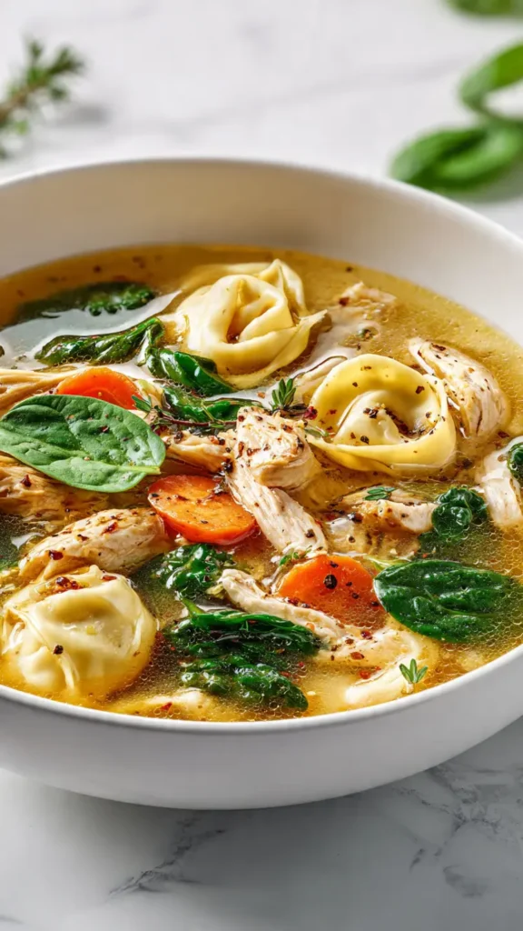Chicken Tortellini Soup